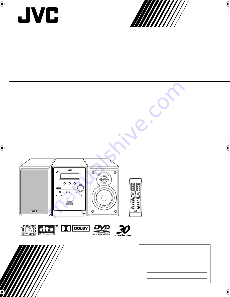 JVC CA-FSS77 Instructions Manual Download Page 1