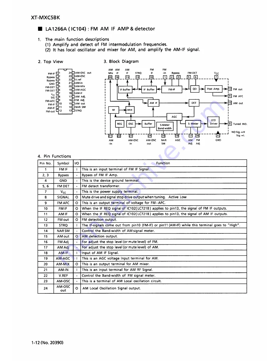 JVC CA-MXC5BK Service Manual Download Page 12