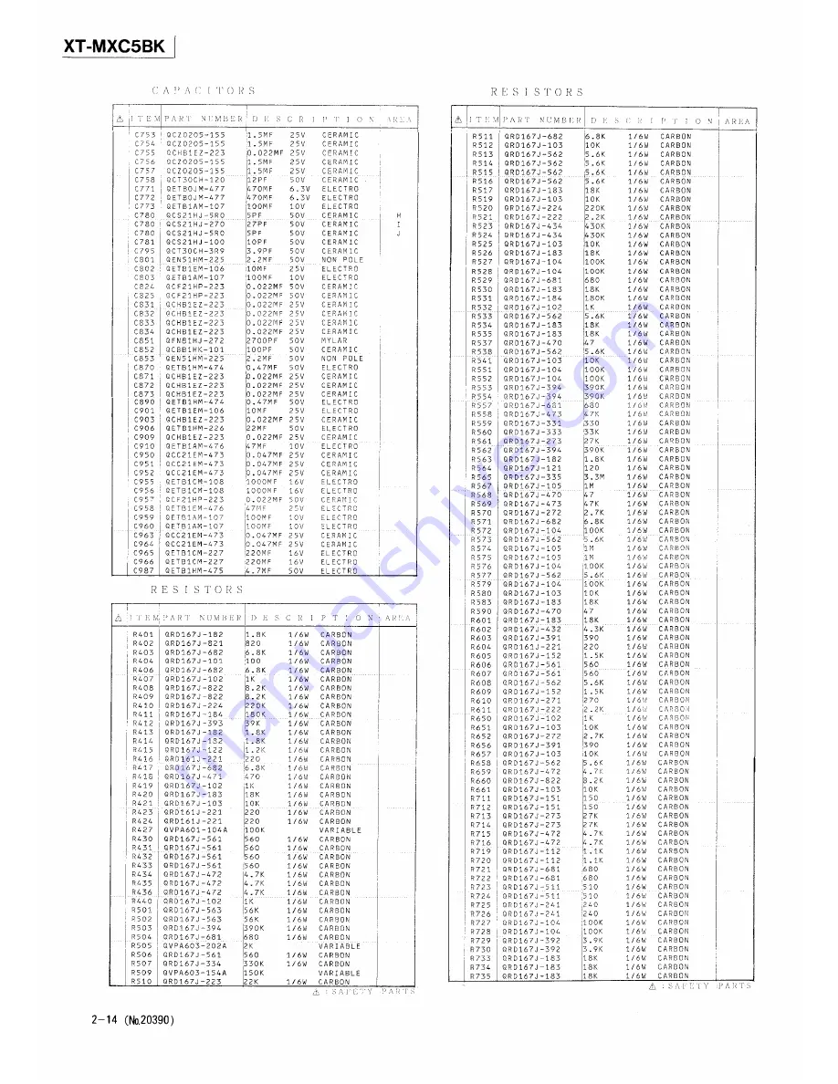 JVC CA-MXC5BK Service Manual Download Page 68