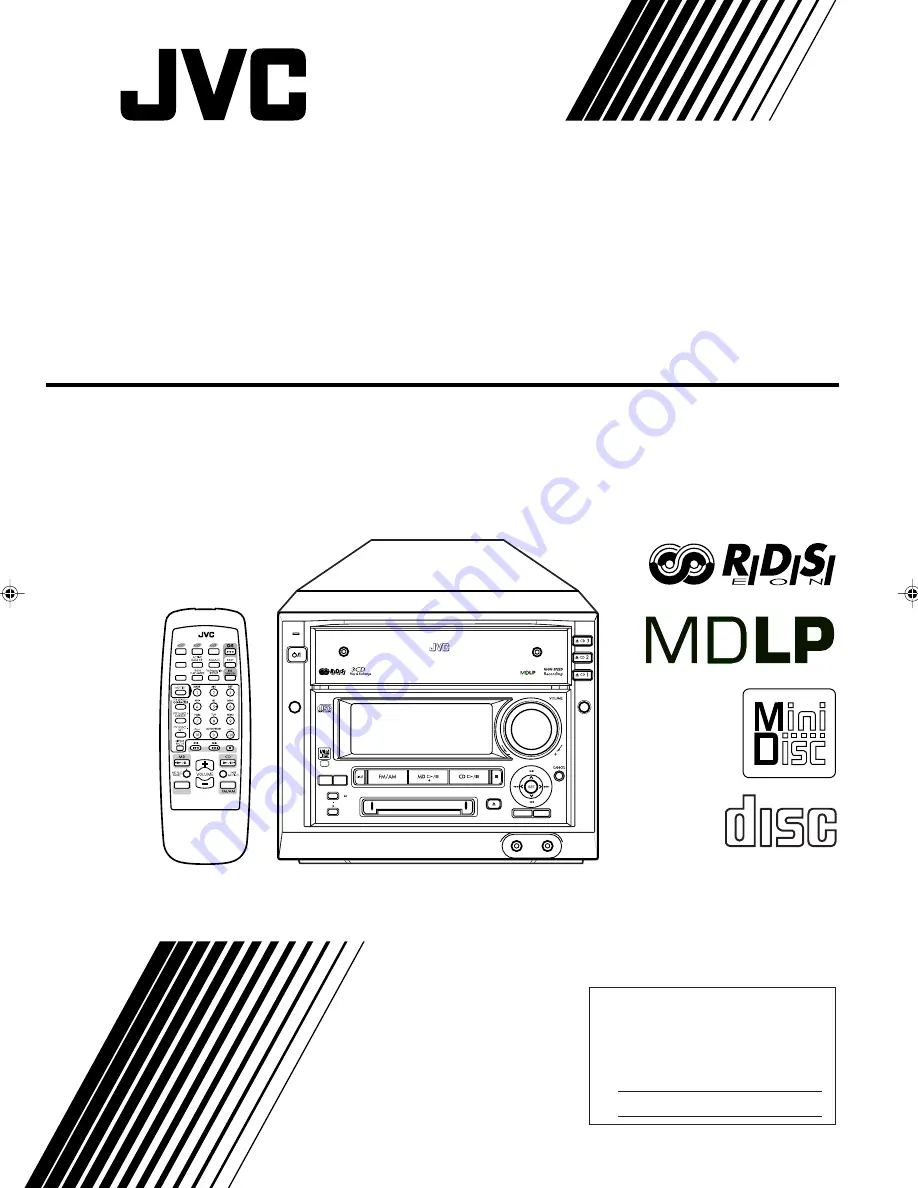 JVC CA-MXS6MDR Instructions Manual Download Page 1