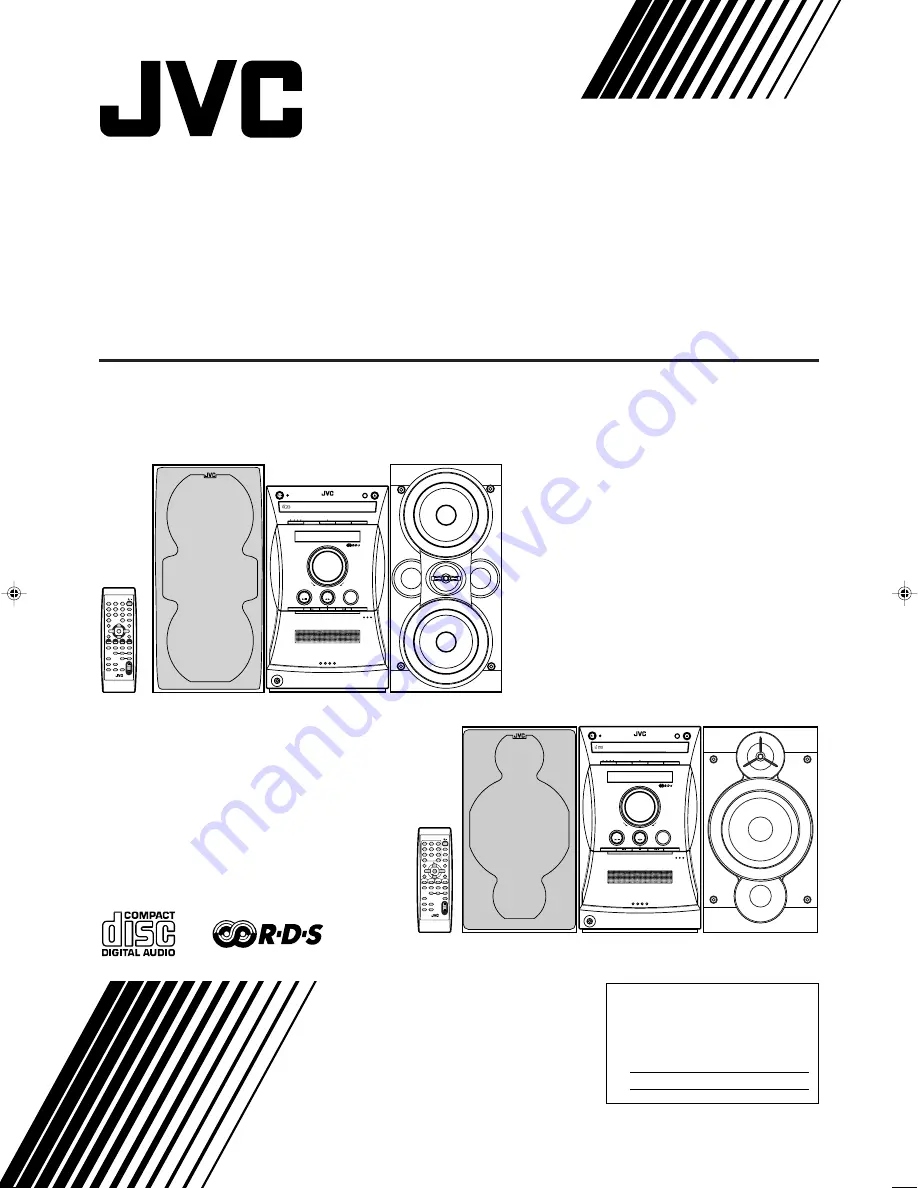 JVC CA-UXL30R Bruksanvisning Download Page 1