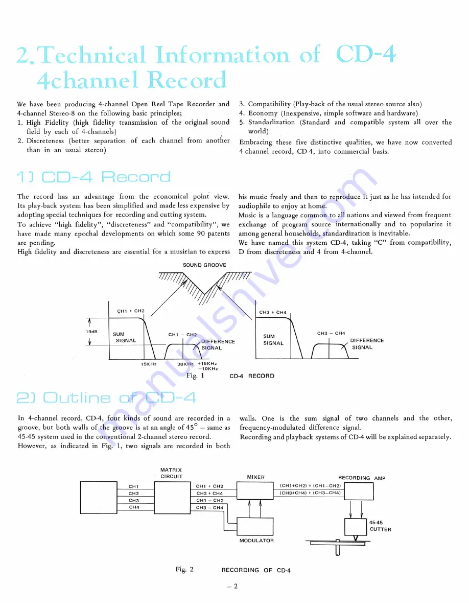 JVC CD-4 Technical Information & Operation Download Page 3