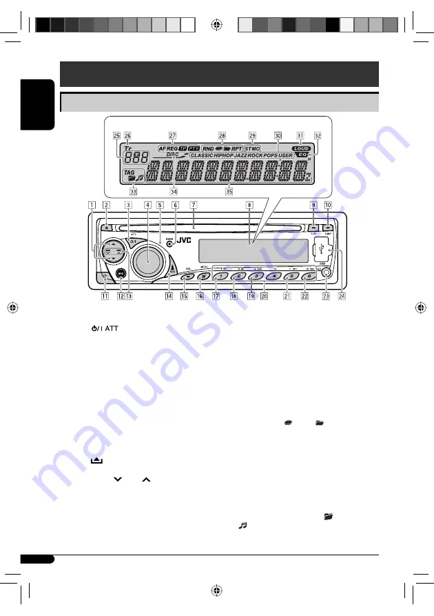 JVC CD Receiver KD-G441 Скачать руководство пользователя страница 4