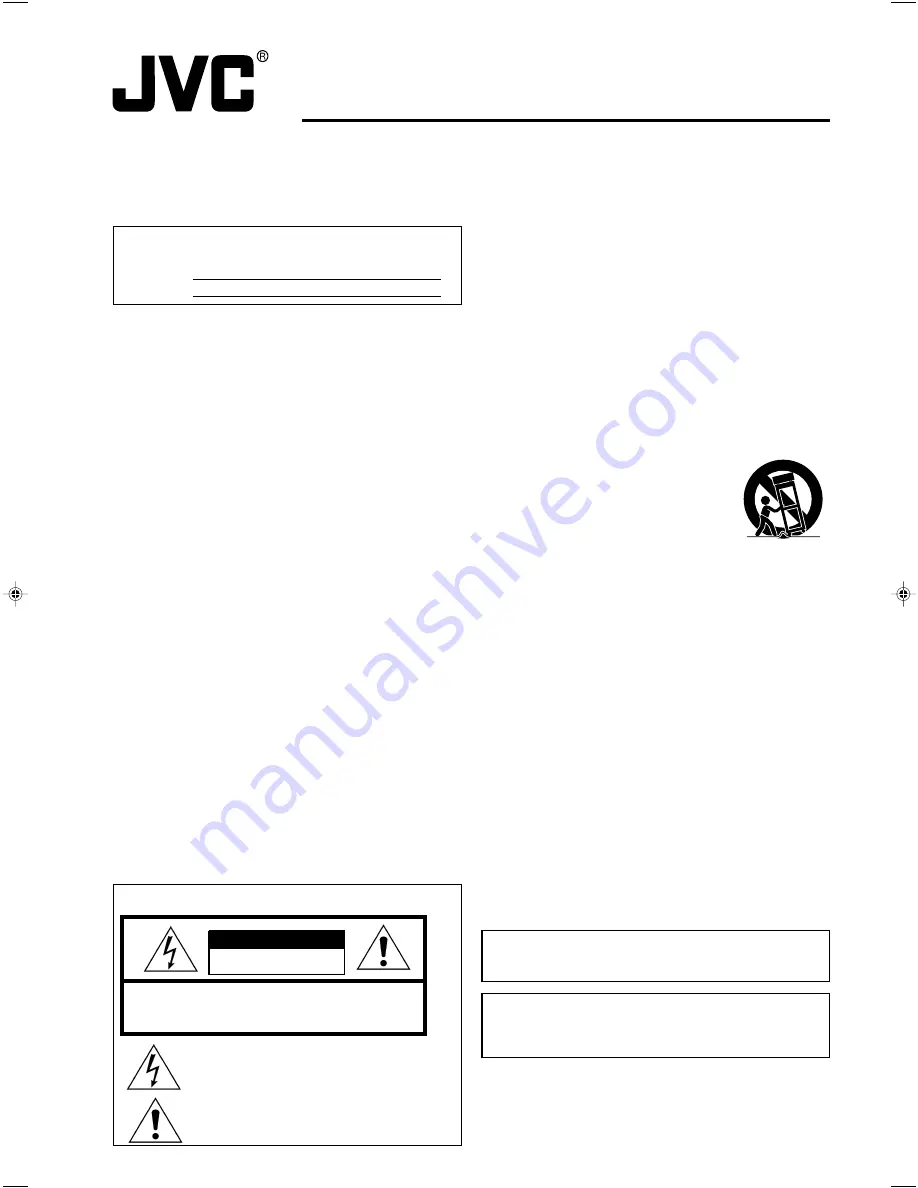 JVC Ceiling Bracket WB-S623U Скачать руководство пользователя страница 1