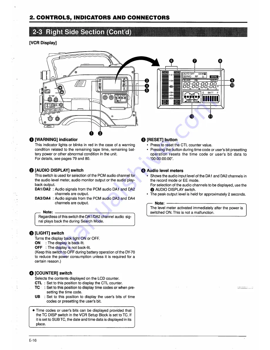 JVC D-9 DY-70 Instructions Manual Download Page 14