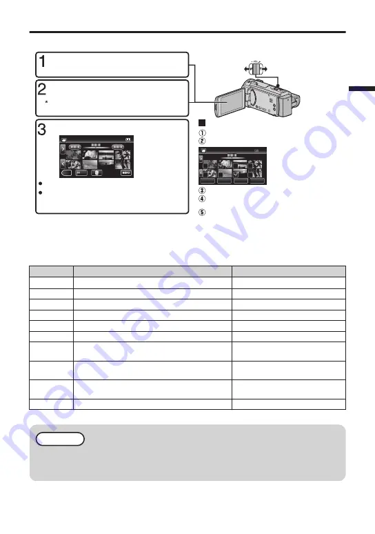 JVC Everio GZ-EX515BEK Basic User'S Manual Download Page 9