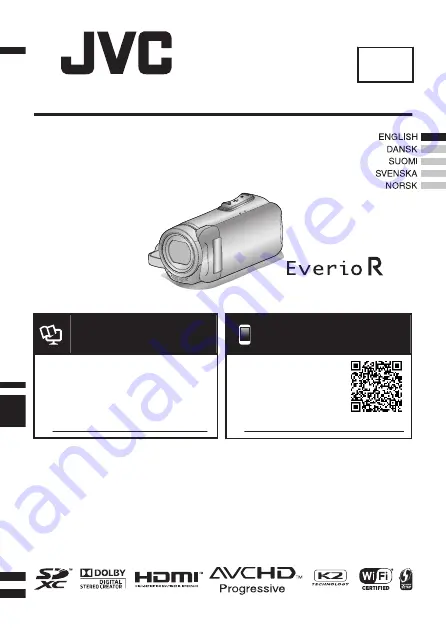 JVC Everio R GZ-RX601BE Скачать руководство пользователя страница 1