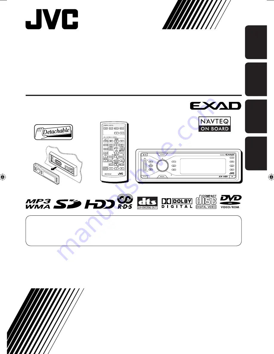 JVC EXAD KD-NX901 Instructions Manual Download Page 1