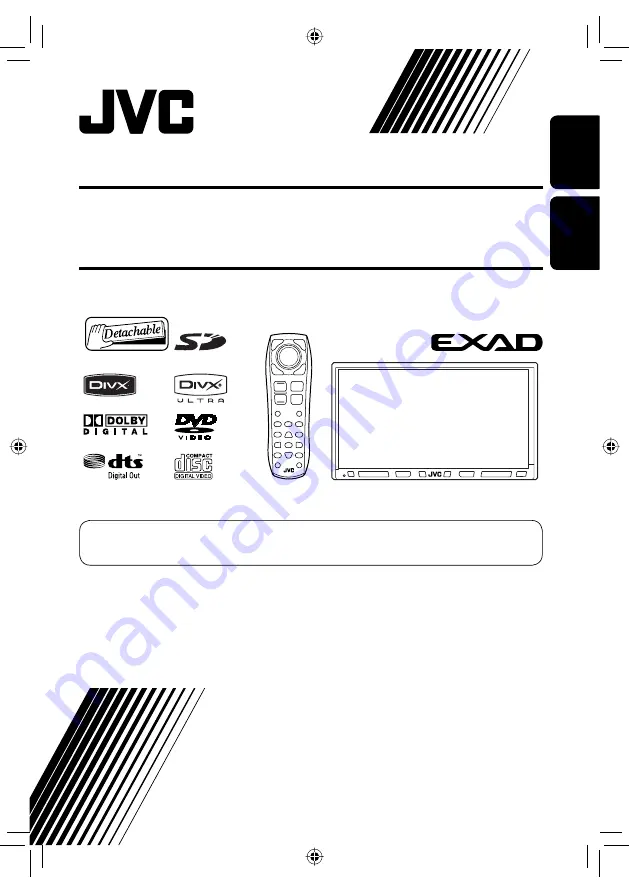 JVC EXAD KW-ACX810 Instruction Manual Download Page 1