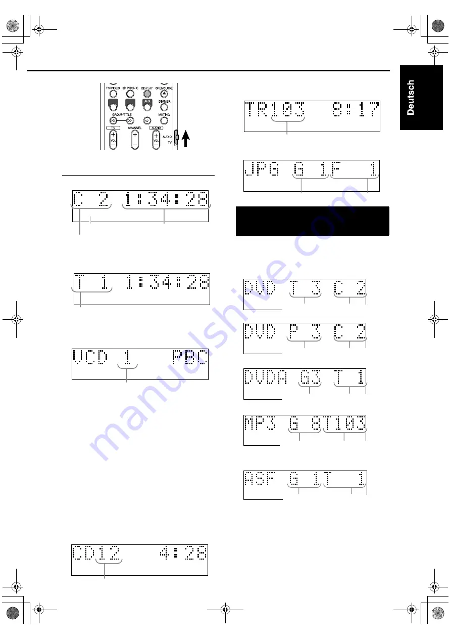 JVC FS-XA1 (German) Bedienungsanleitung Download Page 19