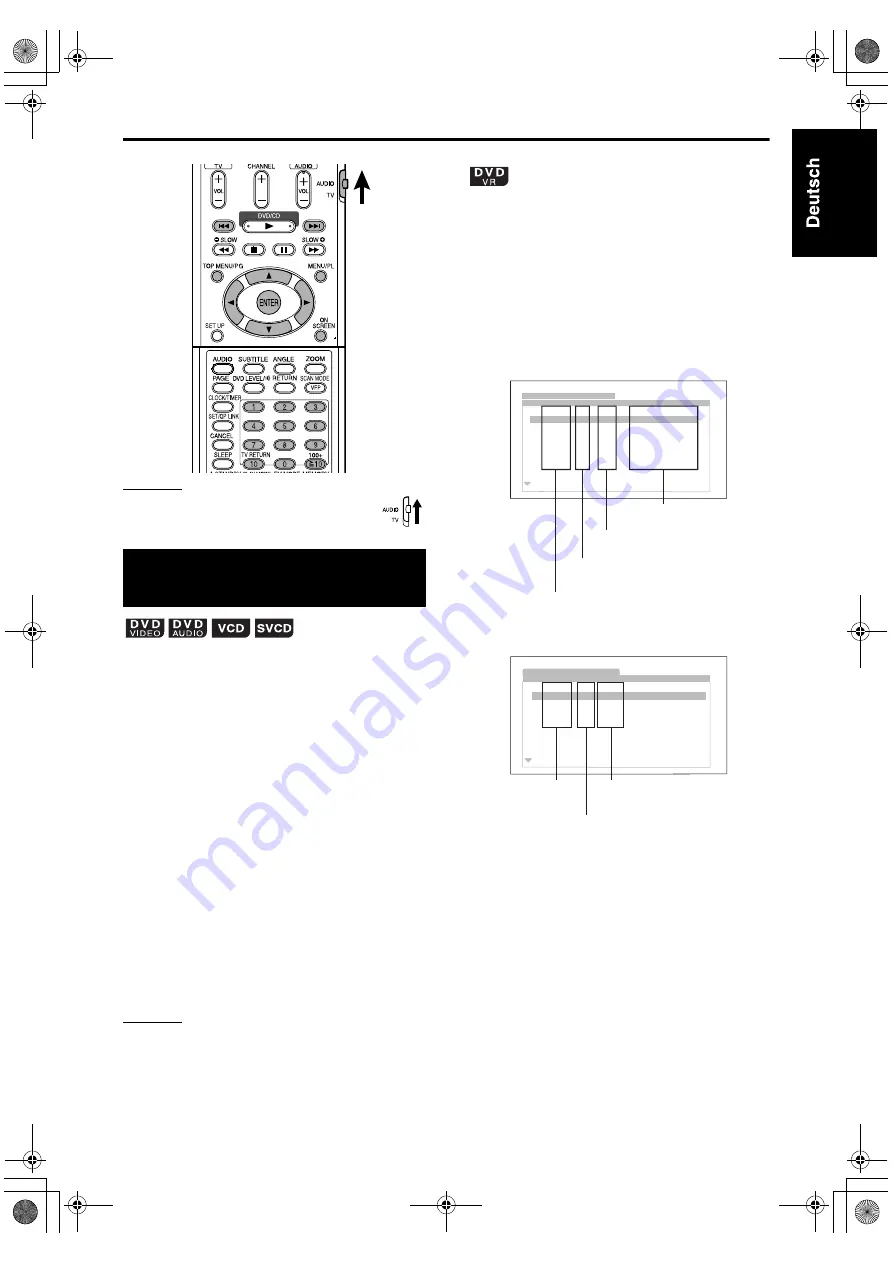 JVC FS-XA1 (German) Bedienungsanleitung Download Page 25