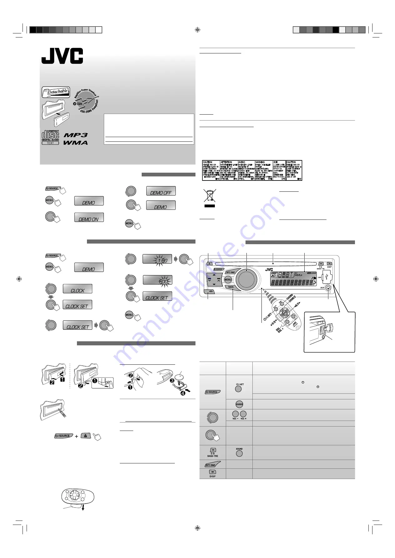 JVC GET0632-001A Скачать руководство пользователя страница 1