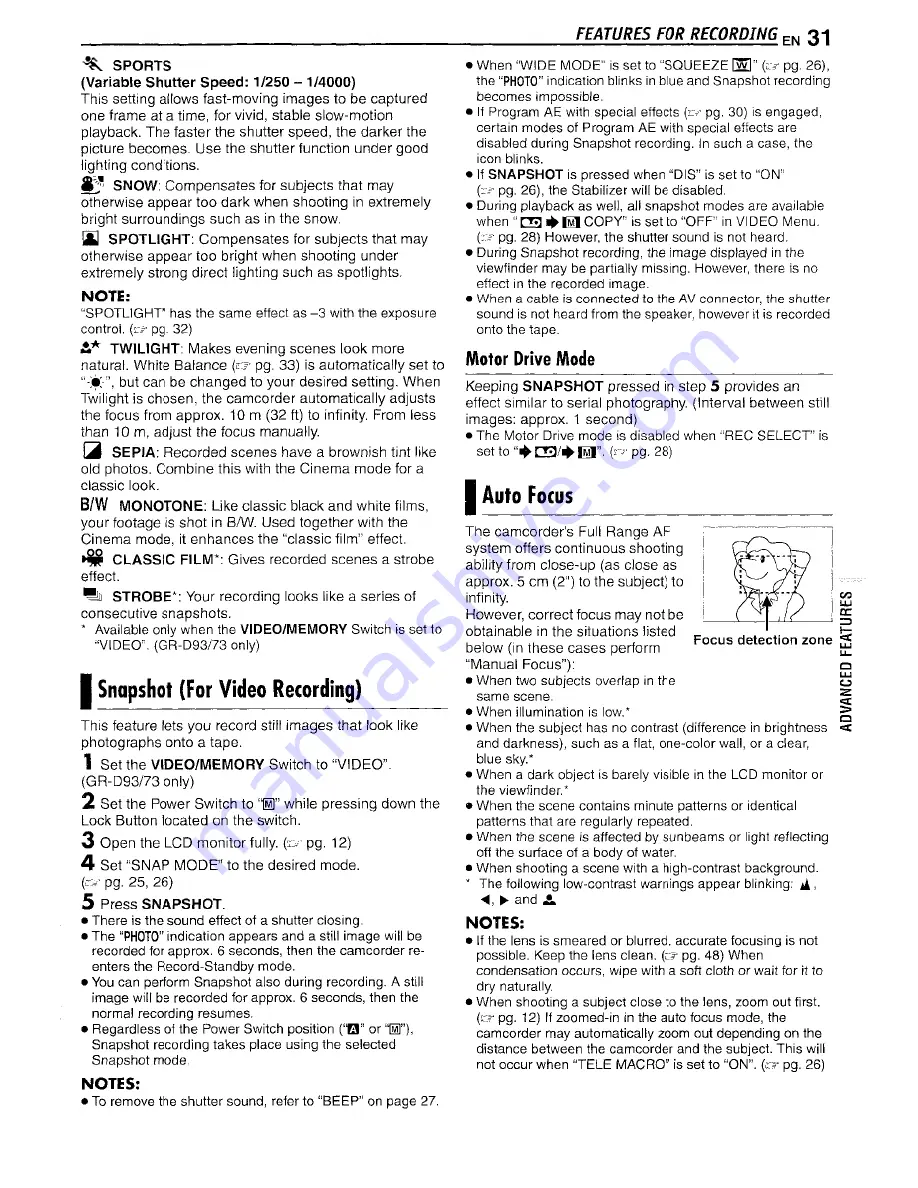 JVC GR-D33 - MiniDV Camcorder With 16x Optical Zoom Скачать руководство пользователя страница 31