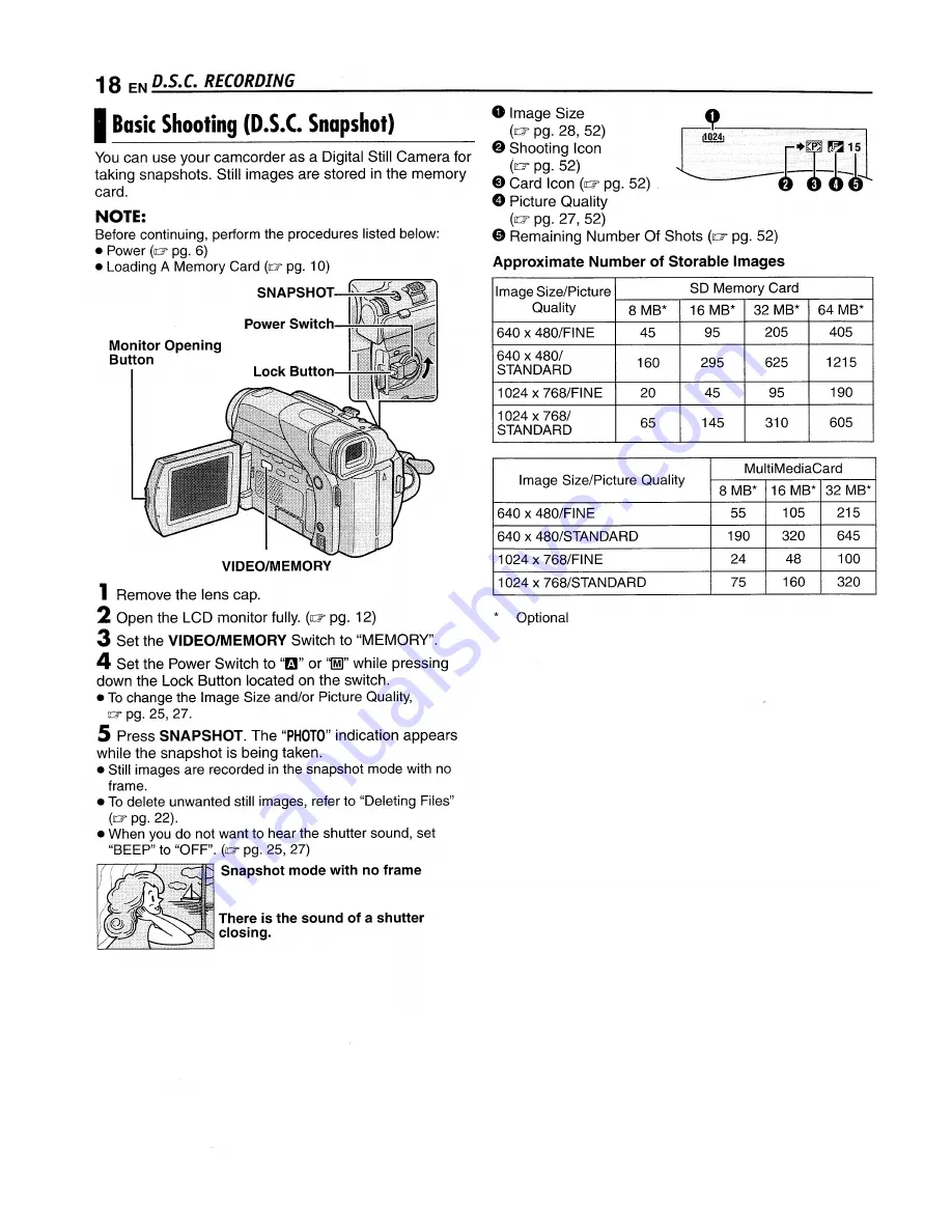 JVC GR-D72 Скачать руководство пользователя страница 18