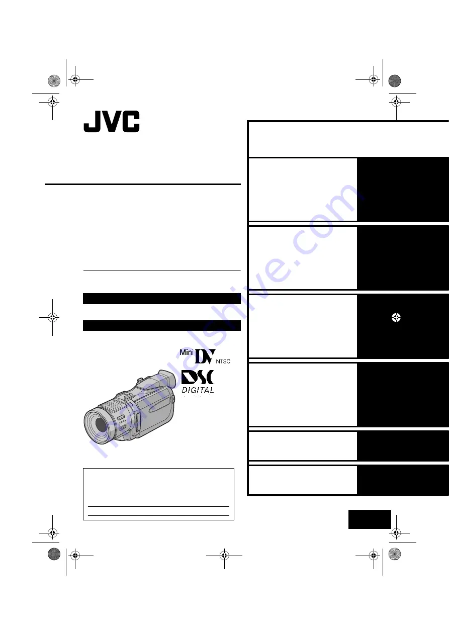 JVC GR-DV400 Скачать руководство пользователя страница 1