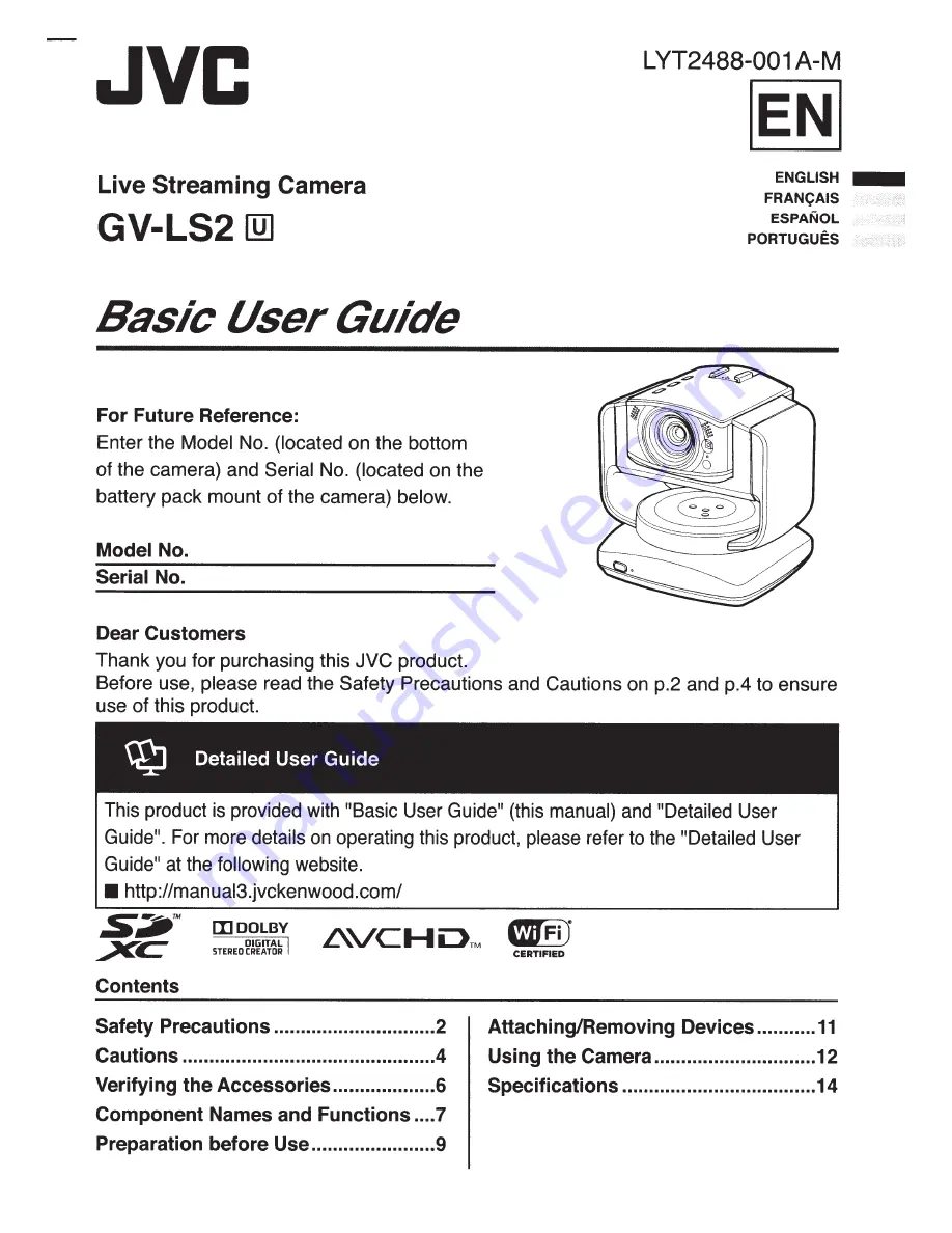 JVC GV-LS2 User Manual Download Page 61