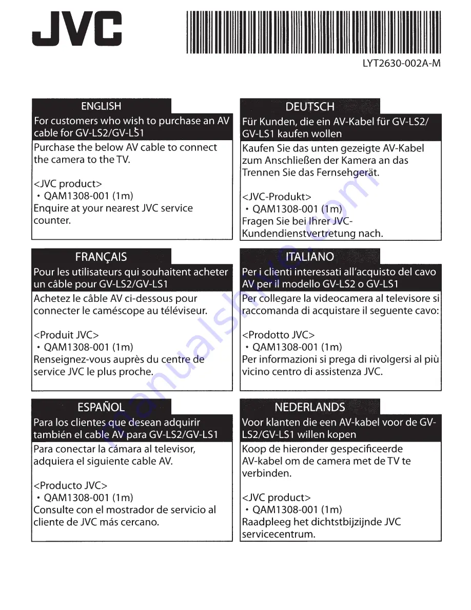 JVC GV-LS2 User Manual Download Page 148