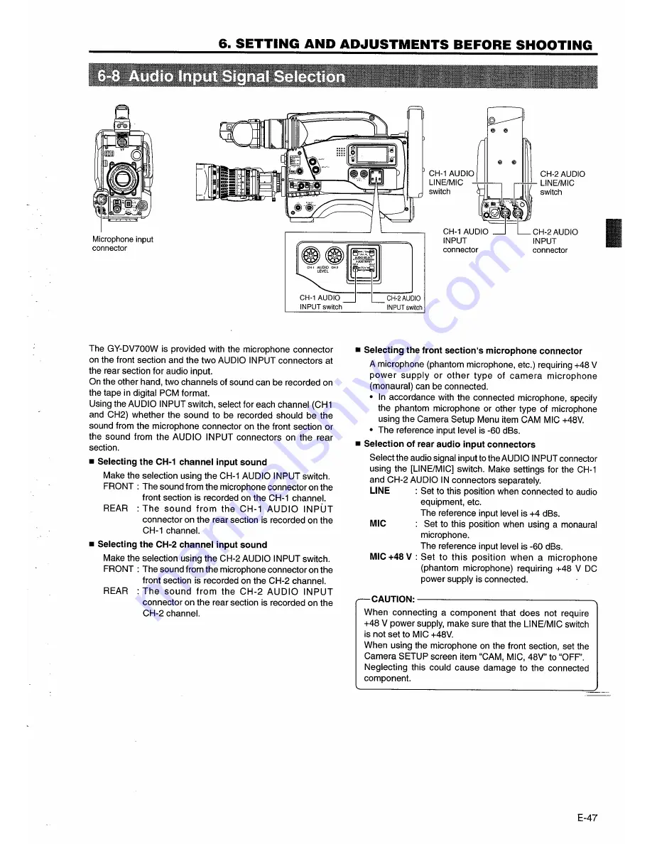 JVC GY-DV700W Скачать руководство пользователя страница 47