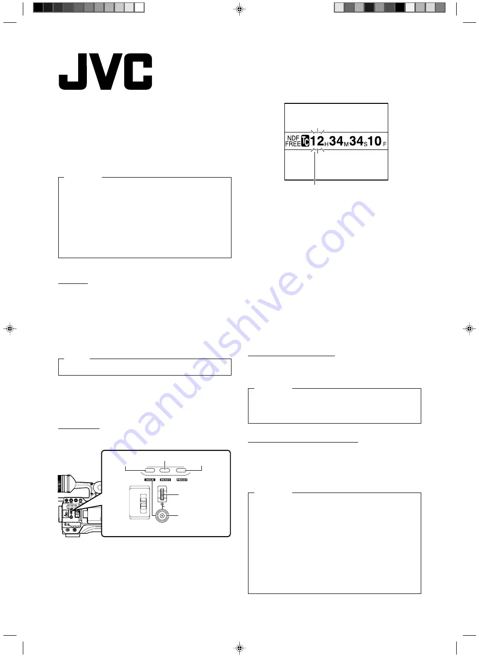 JVC GYHD110U - Camcorder - 720p Additional Information Download Page 1