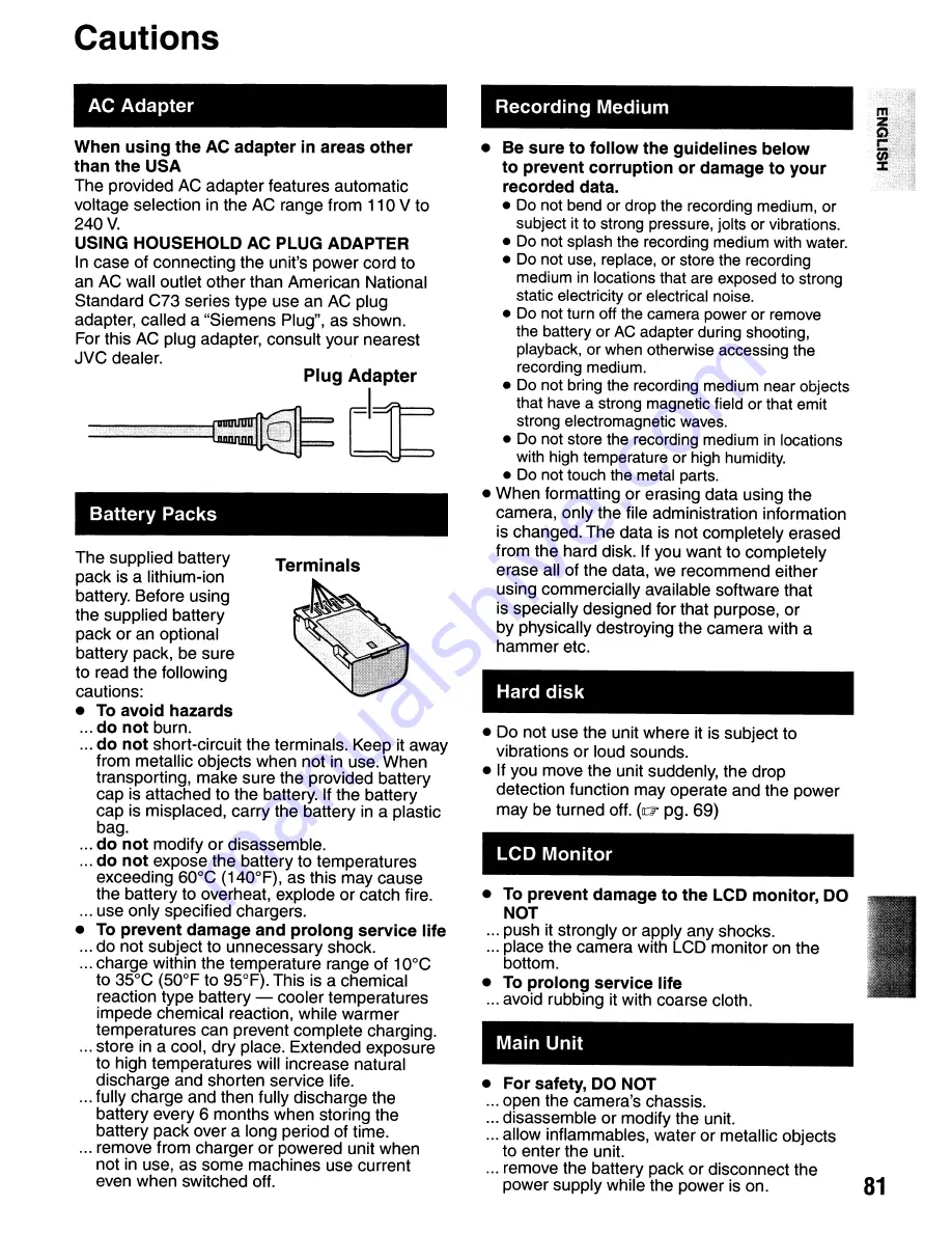 JVC GZ-HD3U Instructions Manual Download Page 81