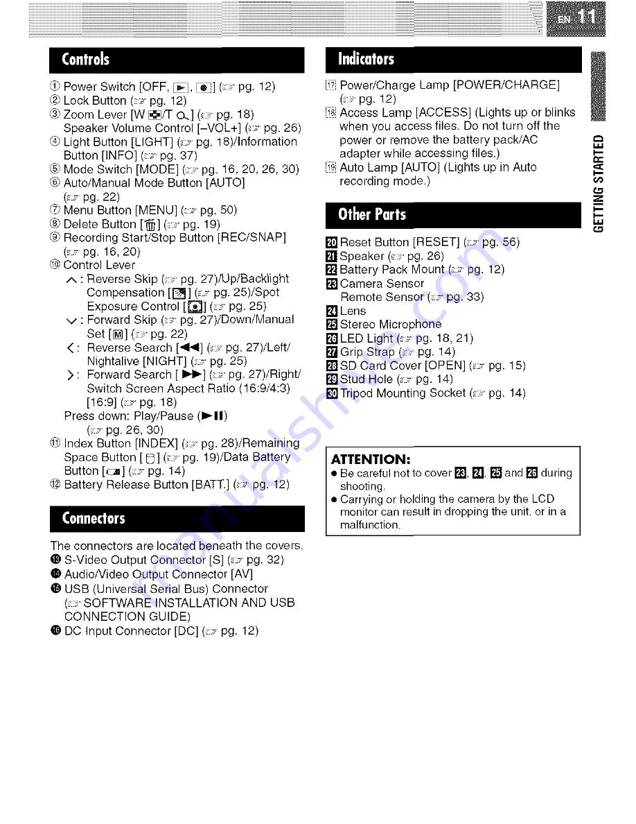 JVC GZ-MG21U Instructions Manual Download Page 11