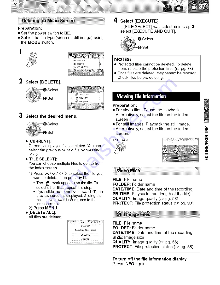 JVC GZ-MG21U Instructions Manual Download Page 37