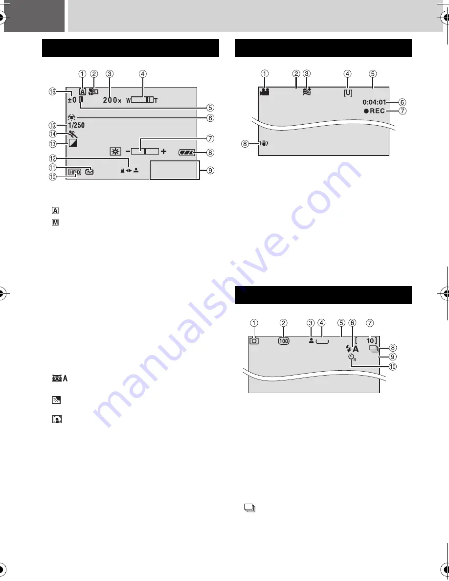 JVC GZ-MG77U - Everio Camcorder - 2.18 MP Instructions Manual Download Page 12