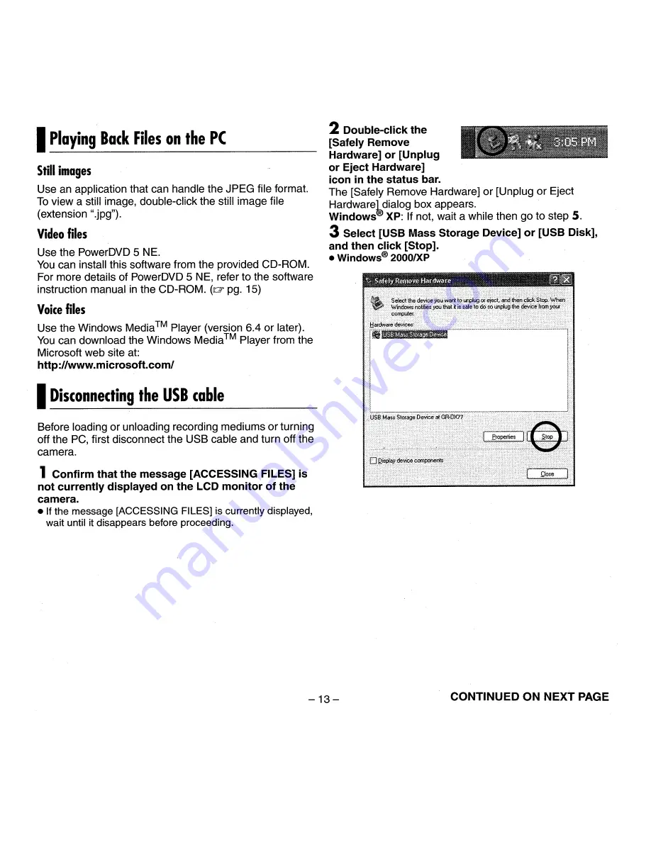 JVC GZMC100 - Everio 2MP 4 GB Microdrive Camcorder Instructions Manual Download Page 57