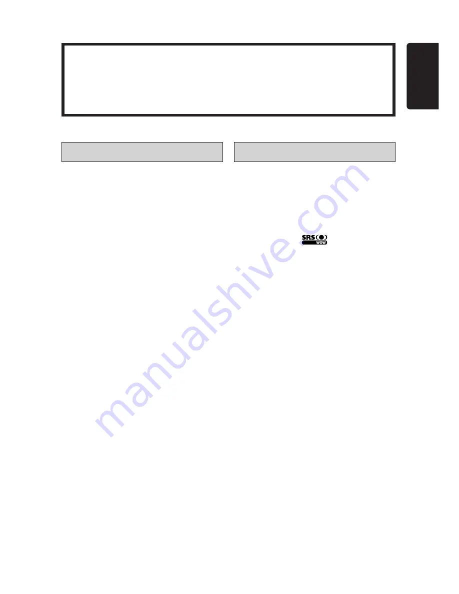 JVC HA-W1000R-FC Instructions Manual Download Page 7