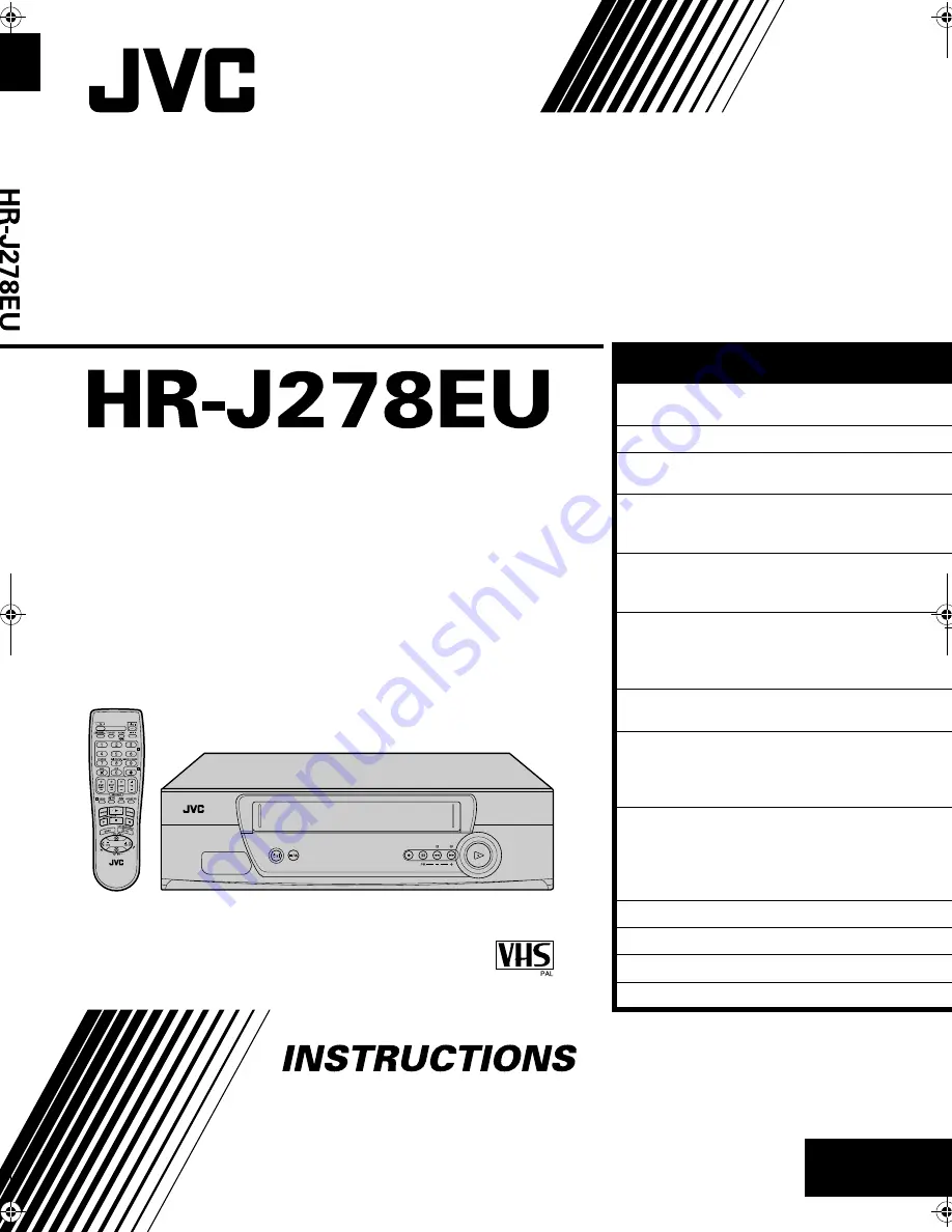 JVC HR-J278EU Instructions Manual Download Page 1