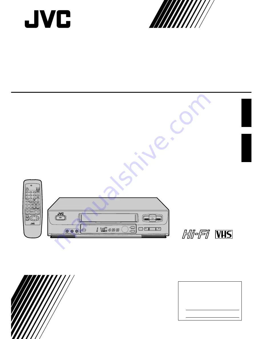 JVC HR-J4004UM Instructions Manual Download Page 1