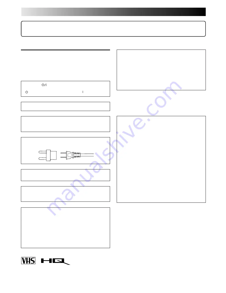 JVC HR-J4004UM Instructions Manual Download Page 2