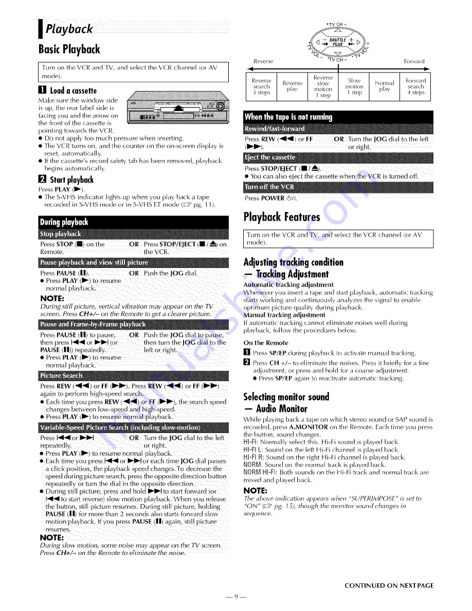 JVC HR-S3902U Instructions Manual Download Page 9