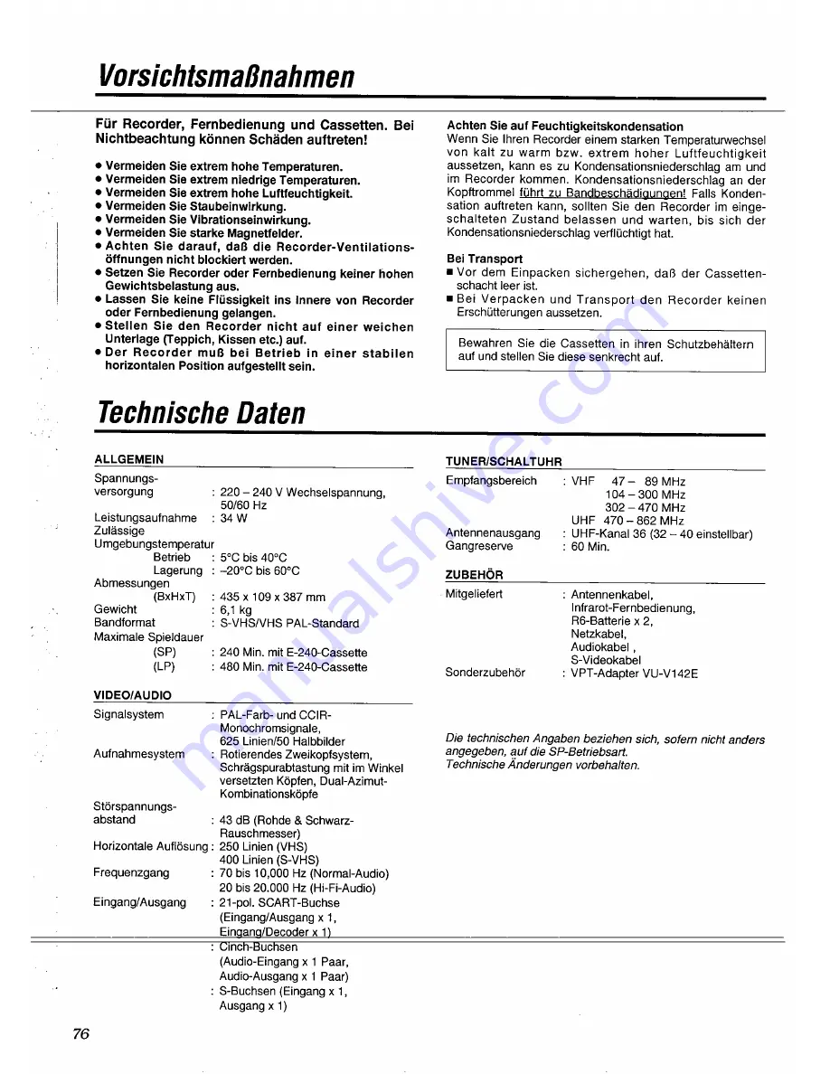 JVC HR-S5900EG Instructions For Use Manual Download Page 38