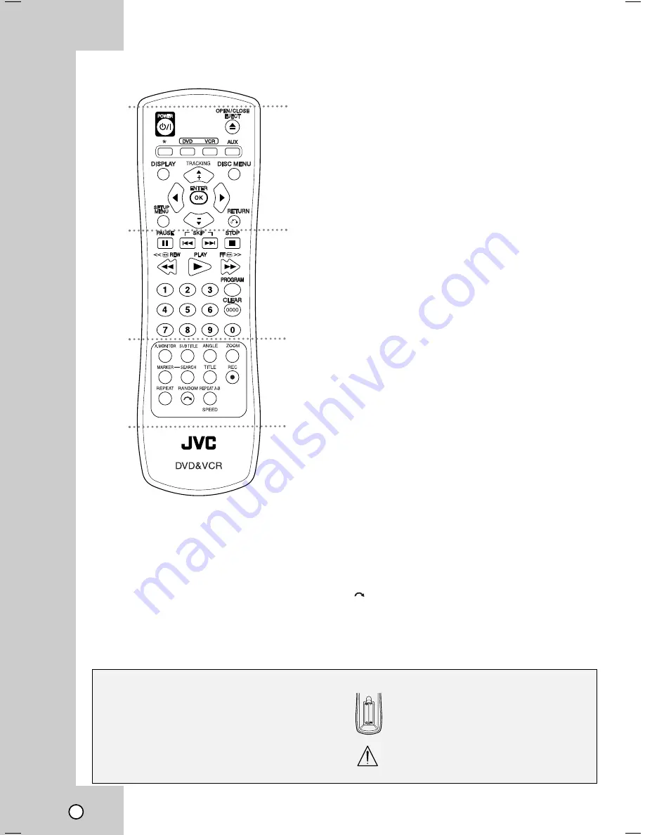 JVC HR-XVC11B - DVD/VCR Instructions Manual Download Page 8