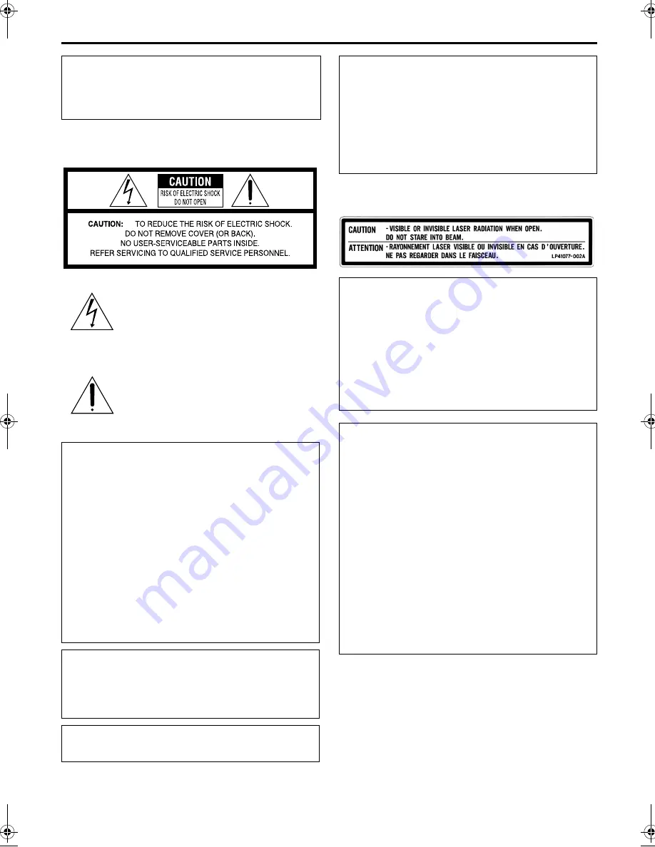 JVC HR-XVC26US Instruction Manual Download Page 2