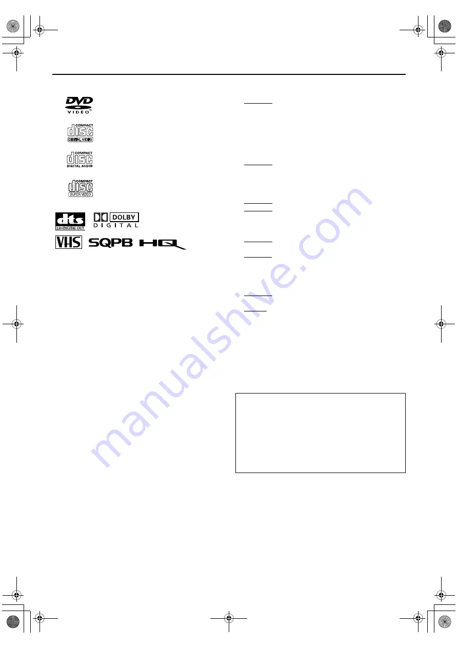 JVC HR-XVC29UJ Instructions Manual Download Page 3