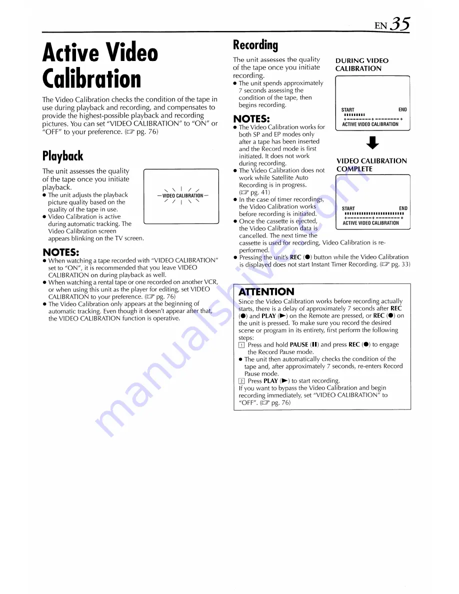 JVC HR-XVS44 Instructions Manual Download Page 35