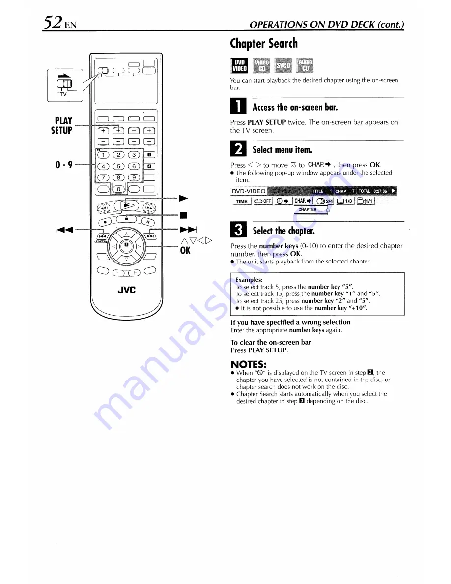 JVC HR-XVS44 Instructions Manual Download Page 52