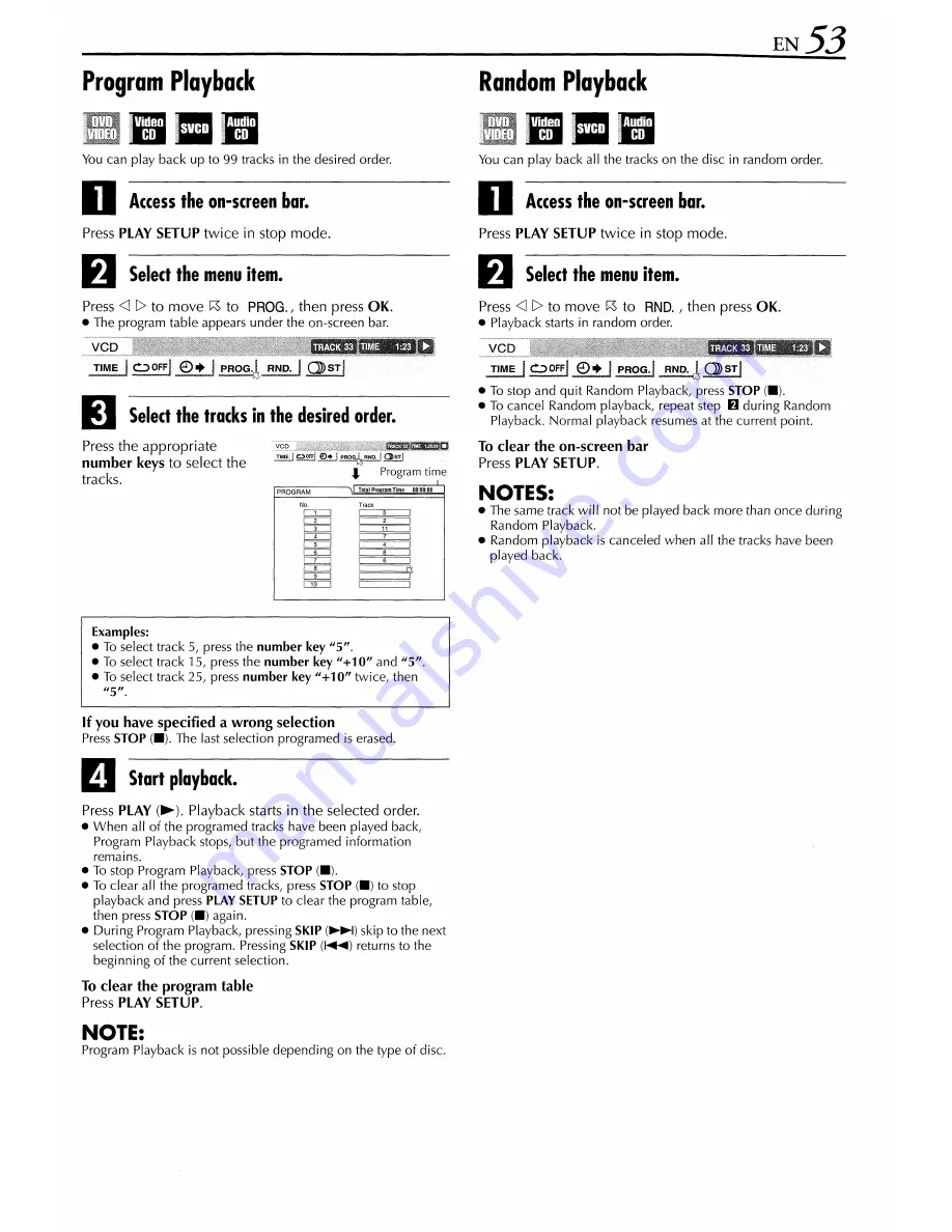 JVC HR-XVS44 Instructions Manual Download Page 53