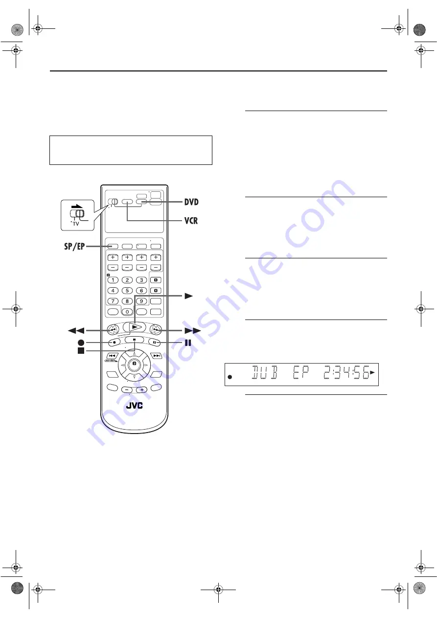 JVC HR-XVS44U Instructions Manual Download Page 70