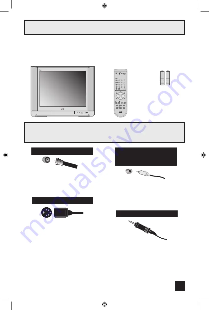 JVC I Art AV-27F724 Скачать руководство пользователя страница 7