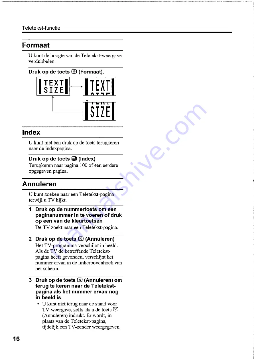 JVC InteriArt AV-28Z25EU (Dutch) Gebruiksaanwijzing Download Page 18