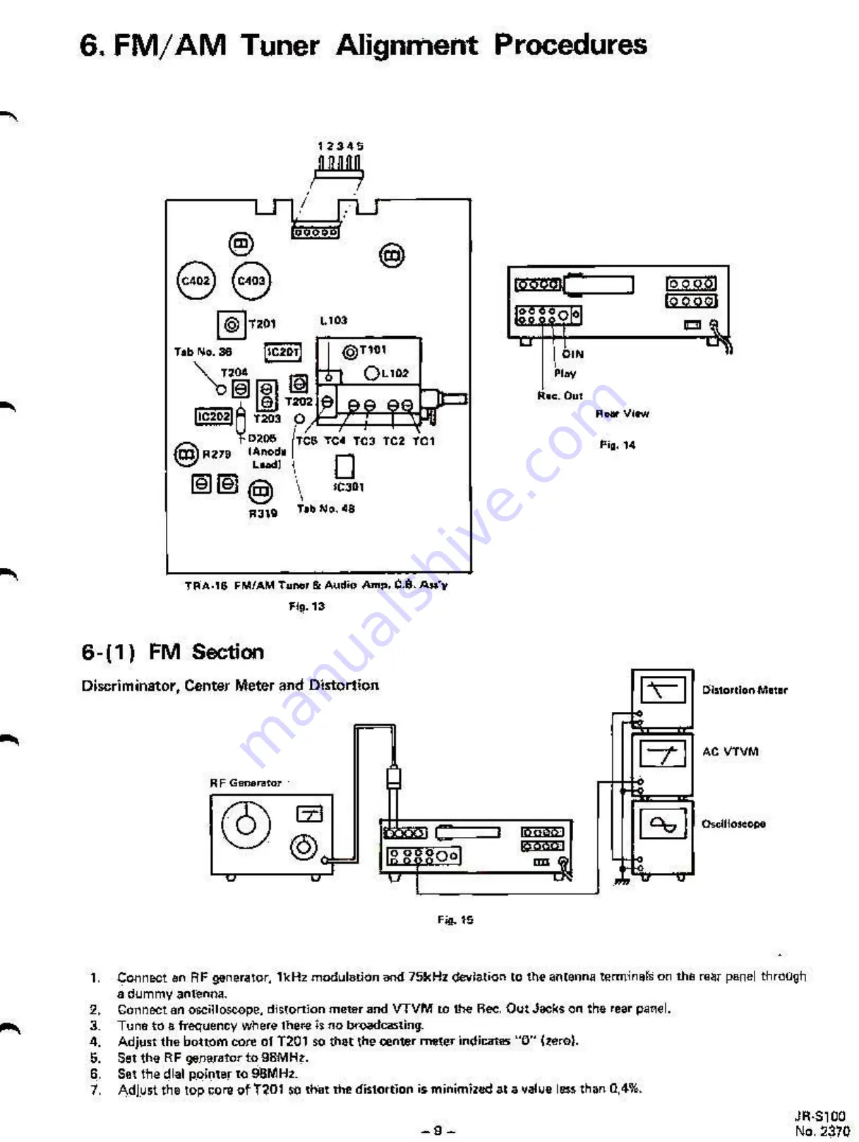 JVC JR-S100 Service Manual Download Page 9