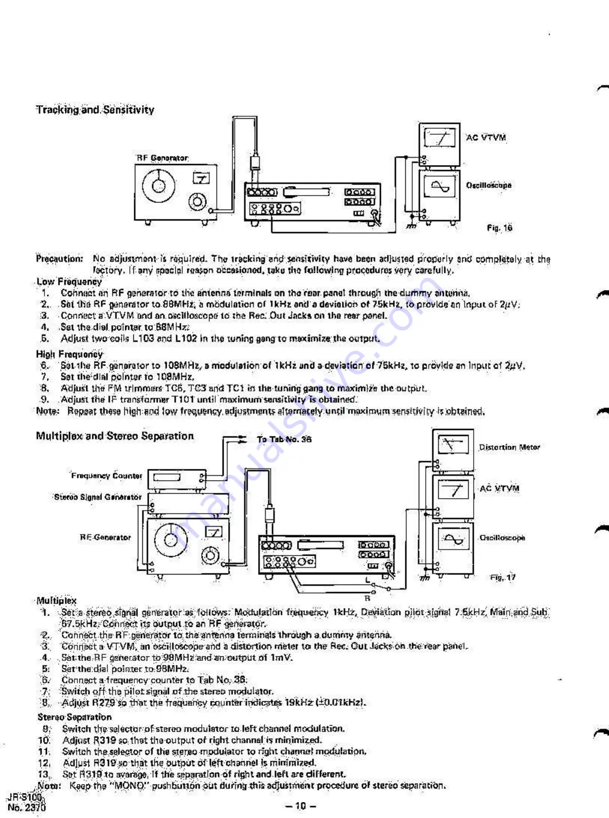 JVC JR-S100 Service Manual Download Page 10