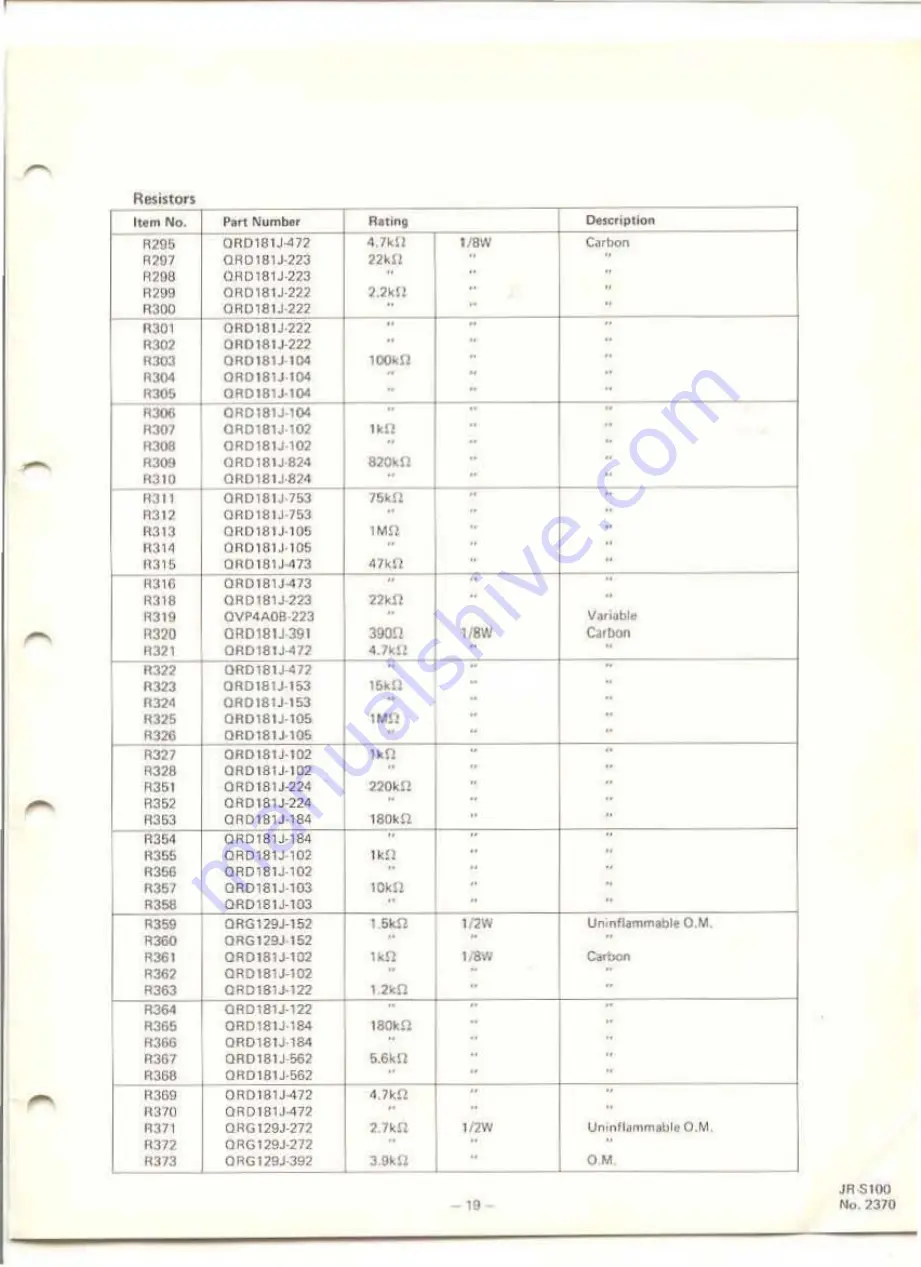 JVC JR-S100 Service Manual Download Page 19