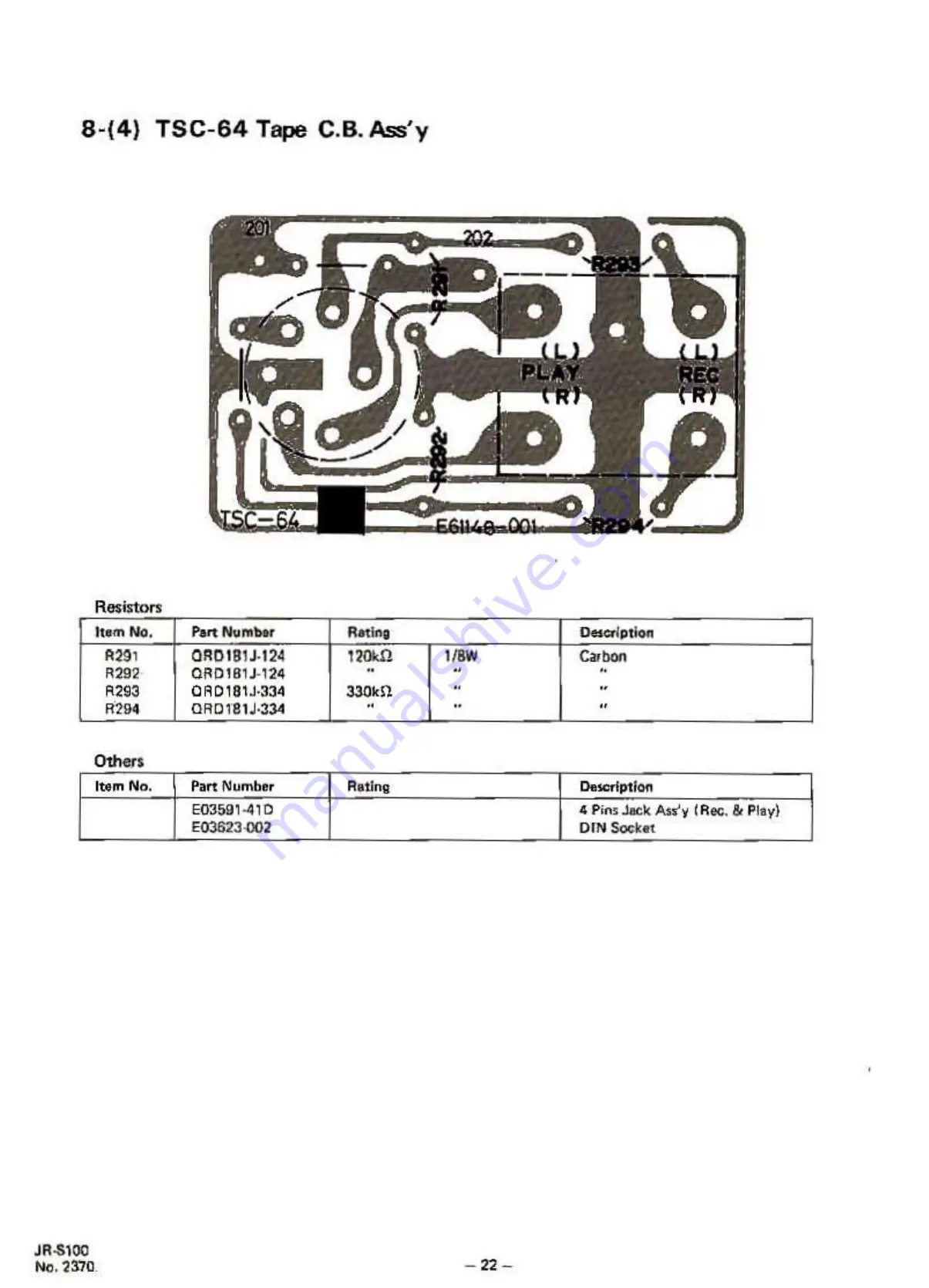 JVC JR-S100 Service Manual Download Page 22