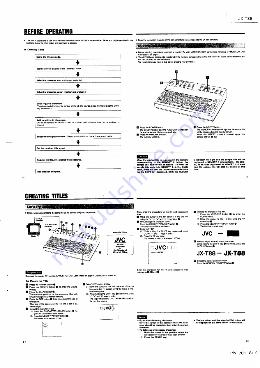 JVC JX-T88 Service Manual Download Page 9