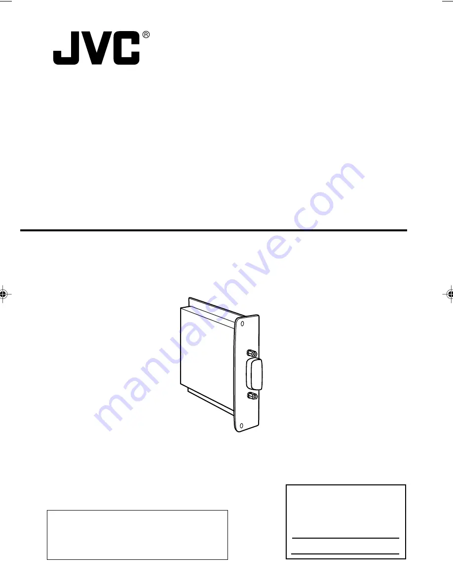 JVC KA-F5604U Instructions Manual Download Page 1