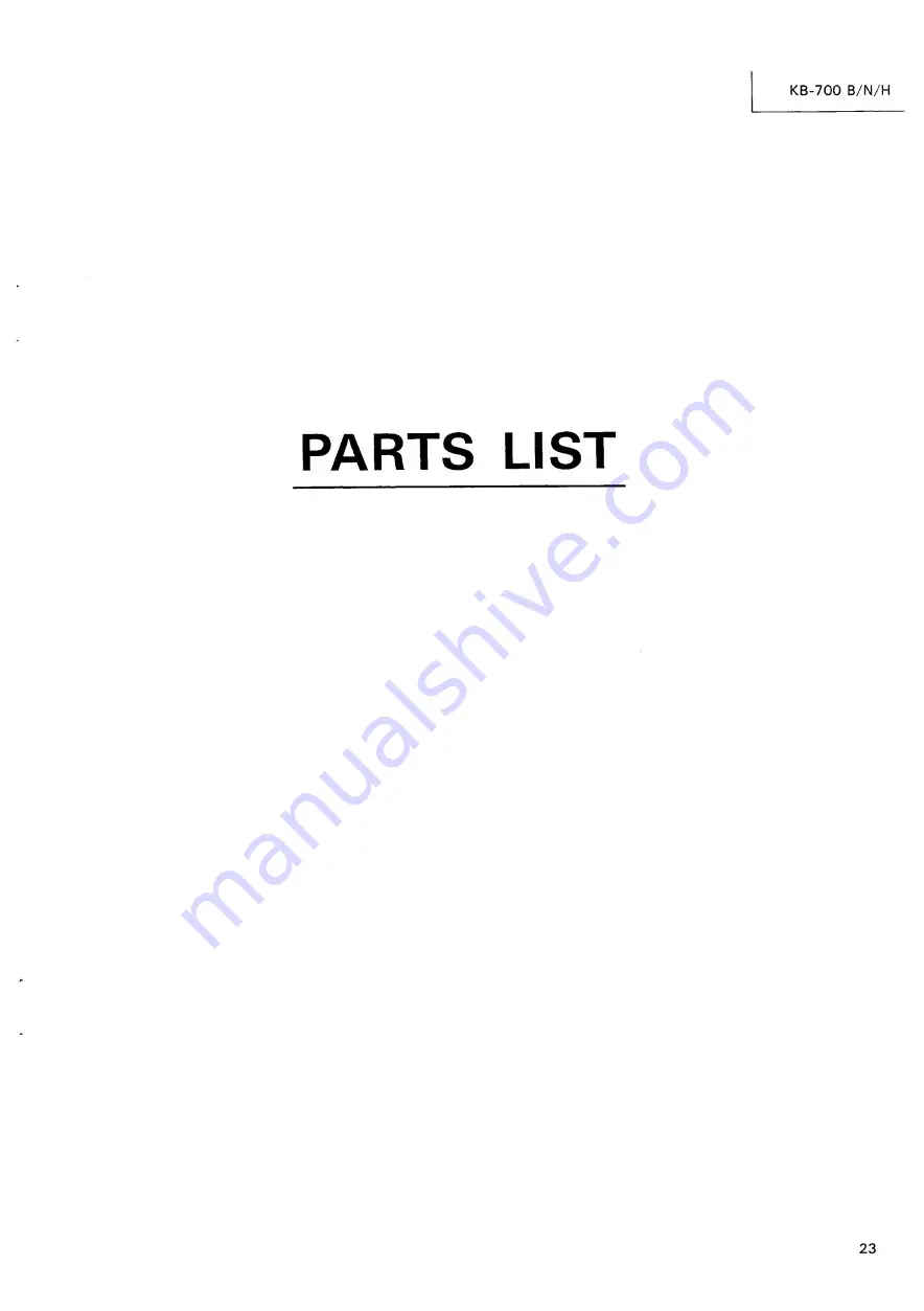 JVC KB-700 Service Manual Download Page 23